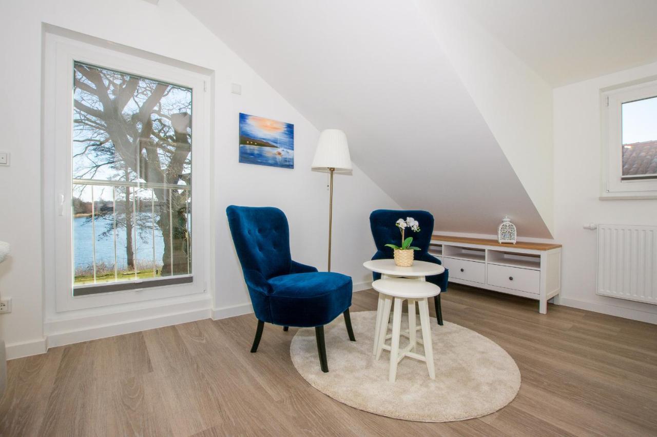 5 Sterne Ferienhaus Direkt Am See Mit Sauna-Kamin-Garten Krakow am See Esterno foto
